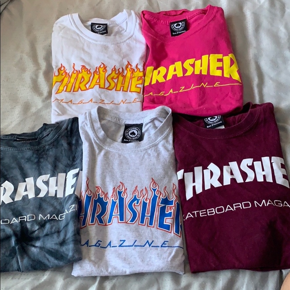 Thrasher shirts Bundle of 5 SIZE S